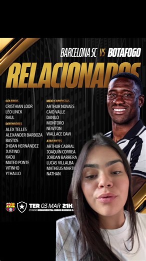 🚨 Sem Artur, lesionado, e novamente sem Neto, o Botafogo divulga a lista de relacionados para o jogo da Liberta. E aí, torcedor, como você avalia o trabalho do Léo Linck nas partidas sem Neto? E como recebe a notícia da lesão do Artur?