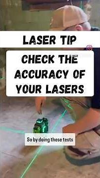 Laser Tip. Check The Accuracy Of Your Laser. Vertically and Horizontally ‪@HUEPAR‬