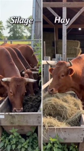 feeding silage vs grass and legume hay