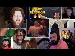 MMA YOUTUBERS react to Alex Pereira's BRUTAL finish of Khalil Rountree🔥