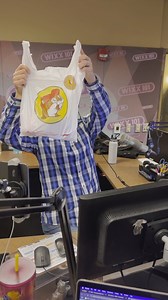 Dad's finally home bearing gifts all the way from Buc-ee's! | 101 WIXX