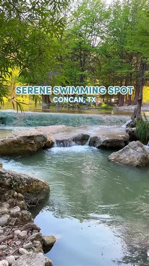 MyCurlyAdventures (@mycurlyadventures) - Serene Swimming Spot in Texas ✨ - Magers Crossing at Concan, TX
