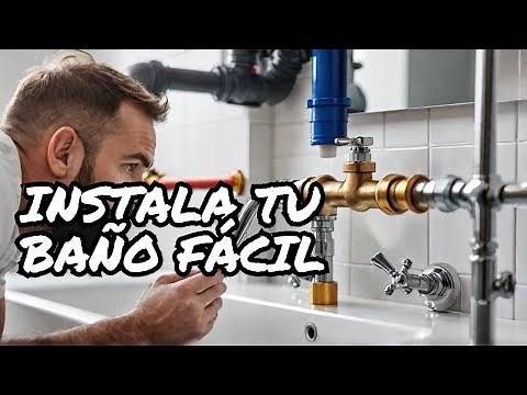 Cómo hacer las instalaciónes de tubería de un baño.