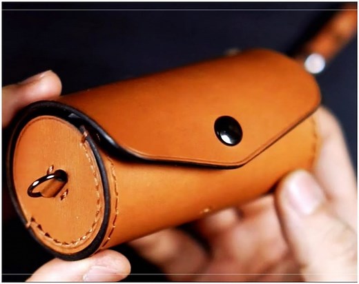 Professionally done golf ball leather pouch | MetDaan DIY