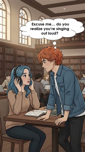 💬 English Dialogue: Singing in the Library —