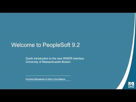 PeopleSoft (Wiser) 9 2 Upgrade Instructional Video