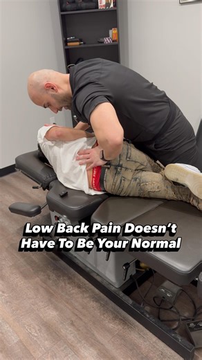 Chiropractic low back adjustment for low back pain relief 🔈