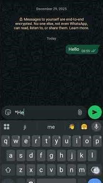 WhatsApp Hidden Font Trick | Bold Italic Stylish Text Kaise Likhe | Tech Atharv 7172