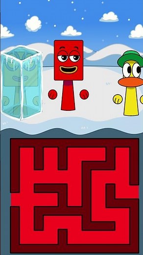 Maze Challenge: Help Triangle, Rectangle, Pocoyo #animation