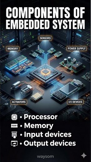 Components of Embedded System#education #engineeringshorts #learn #components #embeddedsystems