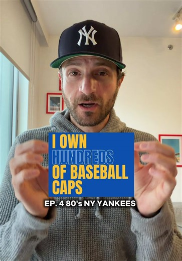 going through my entire baseball cap collection ep. 4 1980's NY Yankees