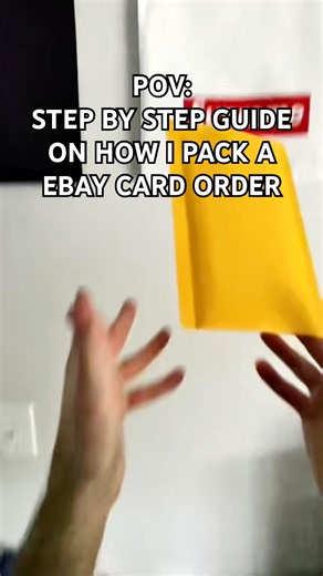 POV: Step By Step Guide On How I Pack A EBay Card Order👊