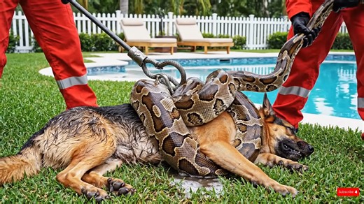 German Shepherd vs Giant Python: Loyal Puppy Sparks Incredible Animal Control Rescue. #rescue #AnimalRescues #SaveAnimals | Dalmatian Rescue of Southwest Virginia
