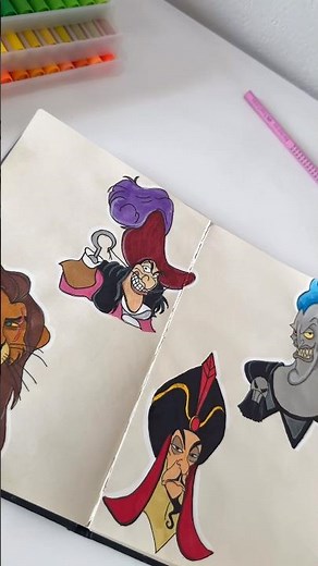 DRAWING CAPTAIN HOOK ✍️🏴‍☠️🪝 | Peter Pan Fan Art (Disney Villain)