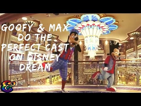 Goofy and Max do the Perfect Cast on Disney Dream!