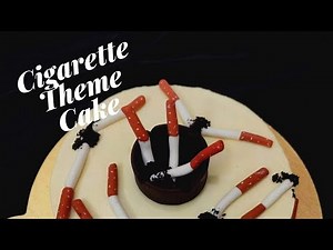 Cigarette Theme Cake II How To Make Cigarette Cake II Cigarette Cake Design II Cigarette Cake