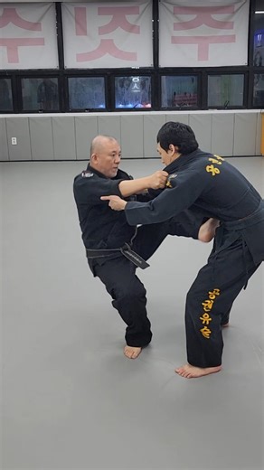 KANG JUN (공권유술) on Instagram: "Violent Spin, Calm Finish. 공권유술 심무 10번 역회전 십자꺾기. Today’s technique is the Reverse Helicopter Armbar. This is an application of Gongkwon Yusul Program – Sim Mu No.10. It has a very high success rate in sparring because it uses rotation, timing, and flow rather than strength. Train it smoothly with your partner and focus on understanding the movement. As always, enjoy your training and stay safe. #GongkwonYusul #GKYS #HelicopterArmbar #ReverseArmbar #SimMu #심무10번 #Ma