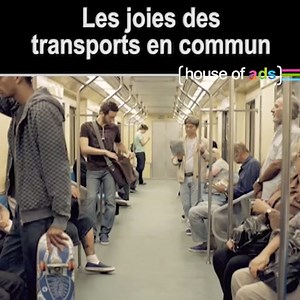 257K views · 4K reactions | En cette période de pénurie d'essence, on a la solution : les transports en commun ! Rien de tel pour ajouter un peu de piment à votre quotidien.  #Compil #HouseOfAds | Culture Pub | Facebook