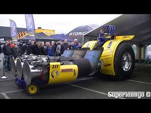 Triple Turbine 4800 BHP Tractor Pulling Start-Up & Sound!