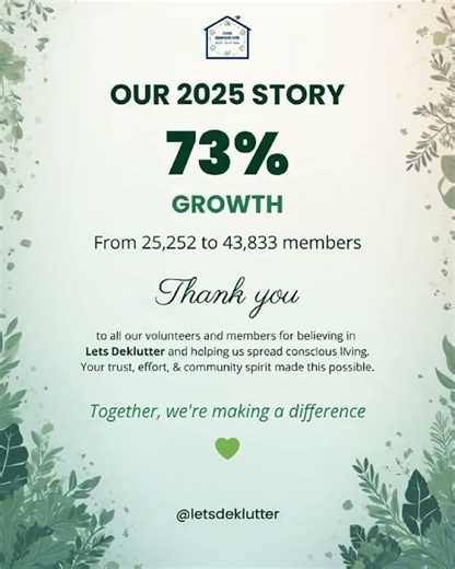 Lets Deklutter | 2025 Recap | Community Building 💚