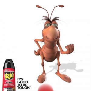 Raid Ant & Roach spray kills on contact. | Raid