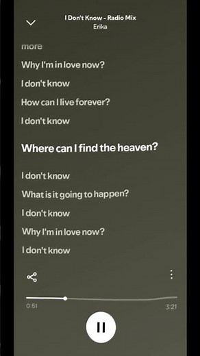 I don't know-Erika.#lyrics #lyricvideo #spotify #audio #youtubeshorts #music #idontknow #erika #song
