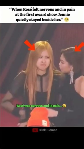 Jennie Supporting Rosé in Her Painful Moment 🥺 #jennie #rosé #fypviralシ #ytshorts