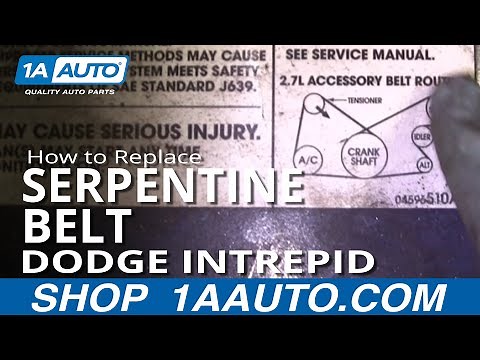 How to Replace Serpentine Belt 98-04 Dodge Intrepid
