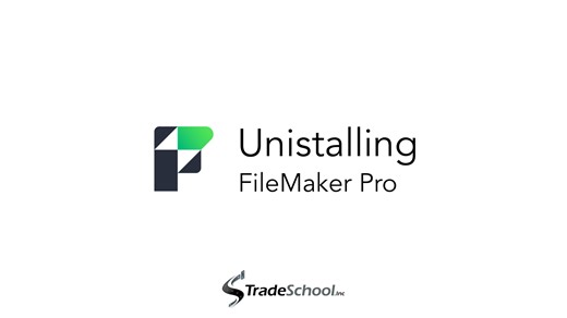 Uninstalling FileMaker Pro