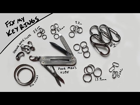 Fix My Keyrings - A quick look at a broad selection of split rings and more