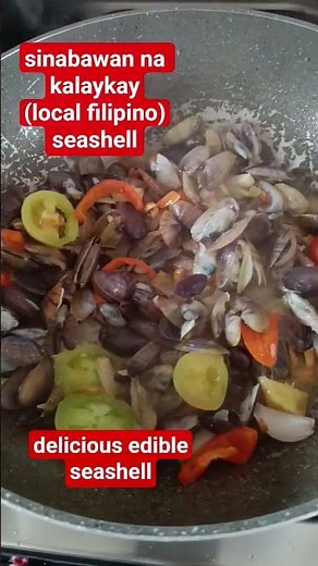 Sarap nito (kalaykay/kaykay) Ginisa/sinabawan with malunggay #seashell #seafoods