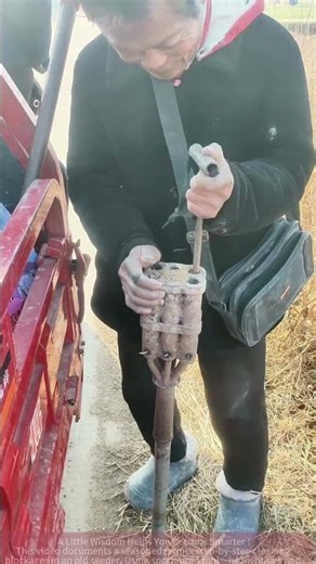 Old Farm Equipment Repair: Full Process of Cleaning Blockages in a Seeder