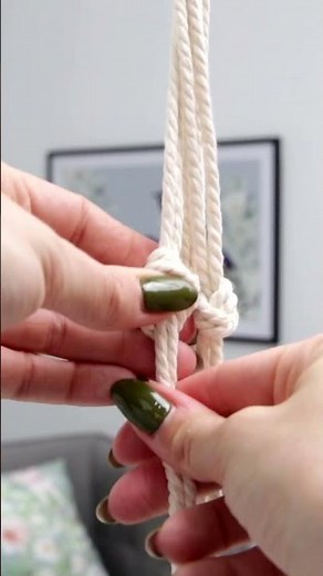 DIY Macramé Hanging Planter