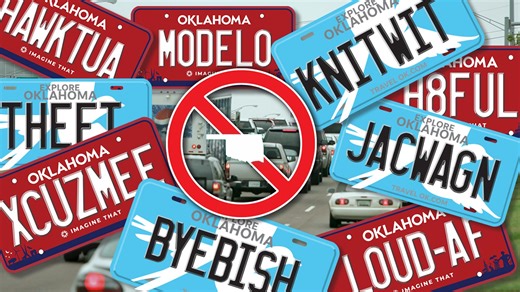 HAWKTUA, ONLYFN and more: List of personalized license plates rejected by Oklahoma in 2024