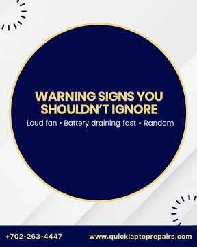 Laptop Warning Signs People Ignore Until It Stops Working! #lasvegas #shorts #laptoprepair
