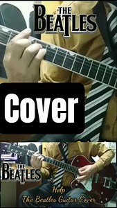 Help -The Beatles Guitar Cover🎸🎙️🎸(How to Play)With:Vintage ⚡ 🕹️ #beatlescovers #beatlessong