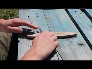Sharpening With A Scythe Stone: Knife