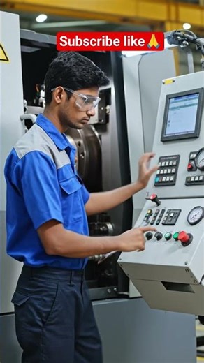 how to oprate CNC machine (ITI) trainee 🔥#machine ‪@boramtubevlog4821‬