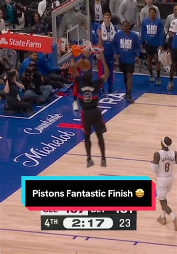 What a FANTASTIC FINISH for the @Detroit Pistons at home! 🤩 #NBA #basketball #Pistons #fantasticfinish