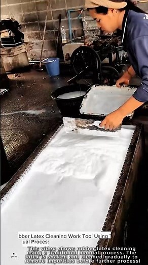 Rubber Latex Cleaning Work Tool Using Traditional Manual Process #worktool
