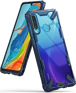 Ringke Fusion-X Compatible with P30 Lite Case - Space Blue