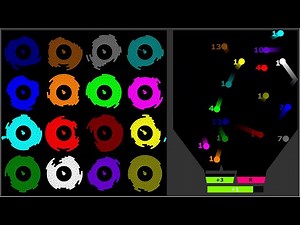 Core Destruction 2 x Add or Release - 16 Color Battle Royale - Marble Race in Algodoo