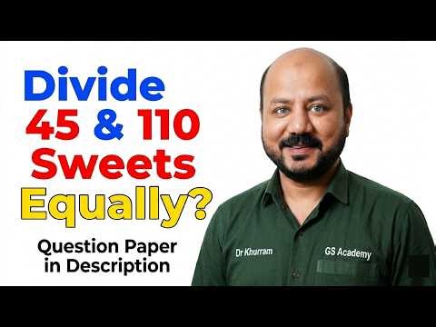 How to Divide Sweets Equally Using HCF | Word Problem Explained Easily