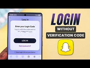 How to Login Snapchat Without Verification Code!