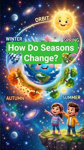 How Do Seasons Change? 🌎🍂 #kidslearning #scienceforkids #animation #cartoon #learningisfun