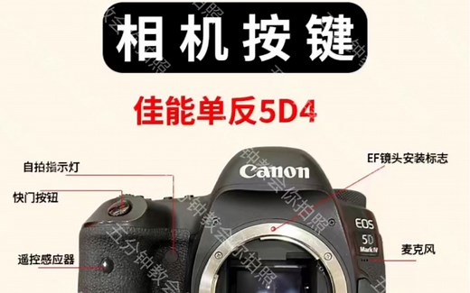 佳能5d4按键界面全画幅单反相机操作