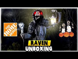 Raven Animatronic 2025 😱 | Home Depot Halloween Unboxing + Demo