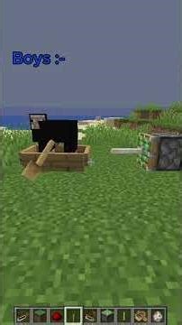 Girls vs Boys Playing Minecraft 😂 #shorts #minecraft