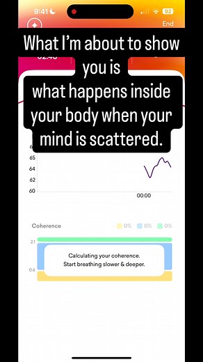 I put on a HeartMath monitor to show what stress actually looks like....