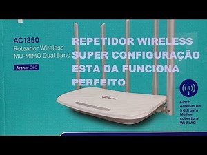 super configuration wireless repeater router c60 ac1350 tplink